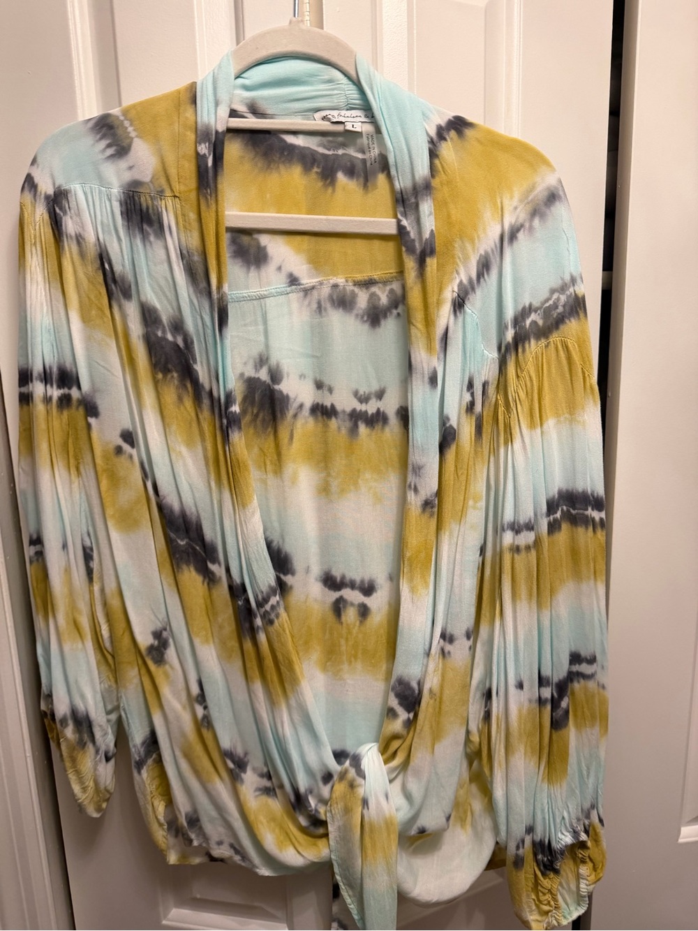 Young Fabulous & Broke Mint and Yellow Ombre Top